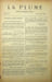 La Plume, Litt&eacute;raire, Artistique et Sociale - n&deg;81 du 1er septembre 1892.. [Revue La Plume, Collectif dont] Baudelaire, Paul Verlaine, Adolphe Rett&eacute;, ...
