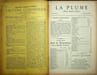 La Plume, Litt&eacute;raire, Artistique et Sociale - n&deg;85 du 1er novembre 1892.. [Revue La Plume, Collectif dont] Paul Verlaine, L&eacute;on Cladel, Emmanuel ...