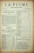 La Plume, Litt&eacute;raire, Artistique et Sociale - n&deg;85 du 1er novembre 1892.. [Revue La Plume, Collectif dont] Paul Verlaine, L&eacute;on Cladel, Emmanuel ...