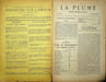 La Plume, Litt&eacute;raire, Artistique et Sociale - n&deg;87 du 1er d&eacute;cembre 1892.. [Revue La Plume, Collectif dont] Gabriel Vicaire, Fran&ccedil;ois Coulon, Yvanho&eacute; ...
