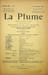 La Plume, Litt&eacute;raire, Artistique et Sociale - n&deg;87 du 1er d&eacute;cembre 1892.. [Revue La Plume, Collectif dont] Gabriel Vicaire, Fran&ccedil;ois Coulon, Yvanho&eacute; ...