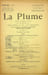 La Plume, Litt&eacute;raire, Artistique et Sociale - n&deg;88 du 15 d&eacute;cembre 1892.. [Revue La Plume, Collectif dont] Yvanho&eacute; Rambosson, Harold Swan, Gabrel ...