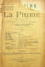  La Plume, Litt&eacute;raire, Artistique et Sociale - n&deg;89 du 1er janvier 1893.. [Revue La Plume, Collectif dont] Raymond de La Tailh&egrave;de, Paul Verlaine, ...