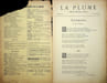  La Plume, Litt&eacute;raire, Artistique et Sociale - n&deg;89 du 1er janvier 1893.. [Revue La Plume, Collectif dont] Raymond de La Tailh&egrave;de, Paul Verlaine, ...