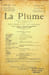 La Plume, Litt&eacute;raire, Artistique et Sociale - n&deg;90 du 15 janvier 1893.. [Revue La Plume, Collectif dont] Paul Verlaine, Jean Mor&eacute;as, Adolphe Rett&eacute;, ...