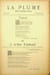 La Plume, Litt&eacute;raire, Artistique et Sociale - n&deg;92 du 15 f&eacute;vrier 1893.. [Revue La Plume, Collectif dont] St&eacute;phane Mallarm&eacute;, Paul Verlaine [Arthur ...