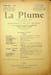  La Plume, Litt&eacute;raire, Artistique et Sociale - n&deg;96 du 15 avril 1893.. [Revue La Plume, Collectif dont] Paul Verlaine, Adolphe Rett&eacute;, Emmanuel ...