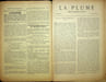  La Plume, Litt&eacute;raire, Artistique et Sociale - n&deg;96 du 15 avril 1893.. [Revue La Plume, Collectif dont] Paul Verlaine, Adolphe Rett&eacute;, Emmanuel ...