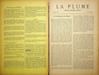 La Plume, Litt&eacute;raire, Artistique et Sociale - n&deg;100 du 15 juin 1893.. [Revue La Plume, Collectif dont] Paul Verlaine, Hugues Rebell, Paul V&eacute;rola, ...
