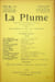  La Plume, Litt&eacute;raire, Artistique et Sociale - n&deg;105 du 1er septembre 1893.. [Revue La Plume, Collectif dont] Paul Verlaine, Garold Swan, Maxime ...