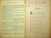 La Plume, Litt&eacute;raire, Artistique et Sociale - n&deg;109 du 1er novembre 1893.. [Revue La Plume, Collectif dont] Paul Verlaine, Maurice du Plessys, Adolphe ...