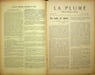 La Plume, Litt&eacute;raire, Artistique et Sociale - n&deg;112 du 15 d&eacute;cembre 1893.. [Revue La Plume, Collectif dont] Cazals, Adolphe Rett&eacute;, Georges Roussel, ...