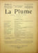 La Plume, Litt&eacute;raire, Artistique et Sociale - n&deg;115 du 1er f&eacute;vrier 1894.. [Revue La Plume, Collectif dont] Ernest Maindron, Adolphe Rett&eacute;, Paul ...