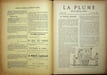 La Plume, Litt&eacute;raire, Artistique et Sociale - n&deg;115 du 1er f&eacute;vrier 1894.. [Revue La Plume, Collectif dont] Ernest Maindron, Adolphe Rett&eacute;, Paul ...