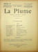  La Plume, Litt&eacute;raire, Artistique et Sociale - n&deg;119 du 1er avril 1894.. [Revue La Plume, Collectif dont] Paul Verlaine, Francis Vi&eacute;l&eacute;-Griffin, Paul ...