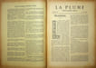  La Plume - n&deg;123 du 1er juin 1894.. [Revue La Plume, Collectif dont] Charles Baudelaire, Adolphe Rett&eacute;, Laurent Tailhade, L&eacute;on Riotor Willy, etc.,