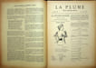 La Plume - n&deg;125 du 1er juillet 1894.. [Revue La Plume, Collectif dont] Saint-Pol-Roux, Jules de Marthold, L&eacute;on Deschamps, L&eacute;on Riotor, Emmanuel ...