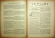 La Plume - n&deg;127 du 1er ao&ucirc;t 1894. .. [Revue La Plume, Collectif dont] Paul Verlaine, Emmanuel Signoret, Ren&eacute; Boylesve, Jules de Marthold, etc., 