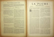La Plume - n&deg;129 du 1er septembre 1894.. [Revue La Plume, Collectif dont] Paul Verlaine, Henry Bordeaux, Adolphe Rett&eacute;, Paul V&eacute;rola, Henry Degron, ...