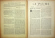 La Plume - n&deg;129 du 1er septembre 1894.. [Revue La Plume, Collectif dont] Paul Verlaine, Henry Bordeaux, Adolphe Rett&eacute;, Paul V&eacute;rola, Henry Degron, ...
