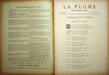 La Plume - n&deg;133 du 1er novembre 1894.. [Revue La Plume, Collectif dont] Fr&eacute;d&eacute;ric Mistral, Raymond de la Tailh&egrave;de, Yvanho&eacute; Rambosson, F&eacute;lix R&eacute;gamey, ...
