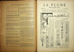 La Plume - n&deg;137 [chiffr&eacute; 1] du 1er janvier 1895.. [Revue La Plume, Collectif dont] F&eacute;lix R&eacute;gamey, Fran&ccedil;ois Copp&eacute;e, St&eacute;phane Mallarm&eacute;, Clodomir [sur ...