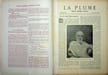 La Plume - n&deg;138 du 15 janvier 1895 - num&eacute;ro exceptionnel consacr&eacute; &agrave; Puvis de Chavannes.. [Revue La Plume, Collectif dont] Jean Aicard, L&eacute;on Dierx, ...