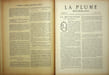  La Plume - n&deg;141 du 1er mars 1895.. [Revue La Plume, Collectif dont] Paul Verlaine, Jean Grave, Andr&eacute; Ibels, Maurice Denis, Adolphe Rett&eacute;, Willy, ...