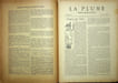  La Plume - n&deg;144 du 15 avril 1895.. [Revue La Plume, Collectif dont] Paul Masson, Andr&eacute; Ibels, Adolphe Rett&eacute;, Charles Maurras, L&eacute;on Dequillebecq, ...