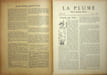  La Plume - n&deg;144 du 15 avril 1895.. [Revue La Plume, Collectif dont] Paul Masson, Andr&eacute; Ibels, Adolphe Rett&eacute;, Charles Maurras, L&eacute;on Dequillebecq, ...