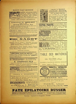 [Revue La Plume, Collectif dont] Victor Joze, Léon Riotor, Yvanhoé Rambosson, Jules Laloue, Wamba, Robert Sherard, Willy, etc., La Plume - n°154 du 15 ...
