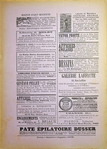 La Plume - n°157 du 1er novembre 1895 - numéro spécial consacré à l'Ecole Lorraine d'Art décoratif.