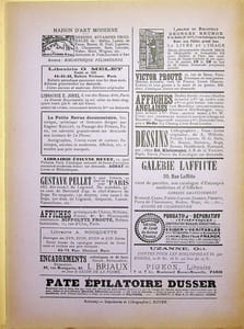 La Plume - n°157 du 1er novembre 1895 - numéro spécial consacré à l'Ecole Lorraine d'Art décoratif.