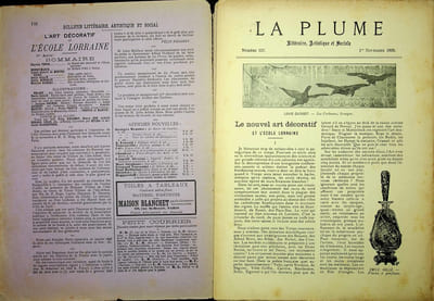 La Plume - n°157 du 1er novembre 1895 - numéro spécial consacré à l'Ecole Lorraine d'Art décoratif.