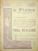 La Plume - n&deg;163-164 du 1er f&eacute;vrier 1896 - num&eacute;ro sp&eacute;cial consacr&eacute; &agrave; Paul Verlaine.. [Revue La Plume, Collectif dont] Paul Verlaine, 