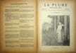 La Plume - n&deg;165 du 1er mars 1896.. [Revue La Plume, Collectif dont] Jean Richepin, Jules de Marthold, Emmanuel Signoret, Adolphe Rett&eacute;, Achile ...