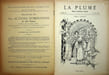 La Plume - n&deg;167 du 1er avril 1896.. [Revue La Plume, Collectif dont] Camille Lemonnier, Stuart Merrill, Adolphe Rett&eacute;, Yvanho&eacute; Rambosson, Jenny ...