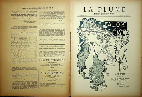 La Plume - n°168 du 15 avril 1896.. [Revue La Plume, Collectif dont] Georges Rodenbach, Mucha, Achille Segard, Robert Launay, Henri Corbel, Gobelius, ...