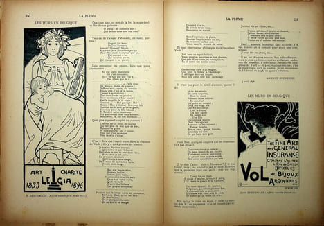 La Plume - n°168 du 15 avril 1896.. [Revue La Plume, Collectif dont] Georges Rodenbach, Mucha, Achille Segard, Robert Launay, Henri Corbel, Gobelius, ...