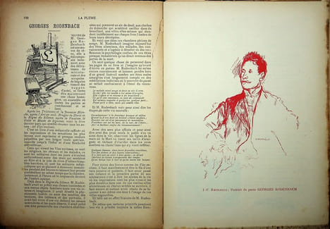La Plume - n°168 du 15 avril 1896.. [Revue La Plume, Collectif dont] Georges Rodenbach, Mucha, Achille Segard, Robert Launay, Henri Corbel, Gobelius, ...