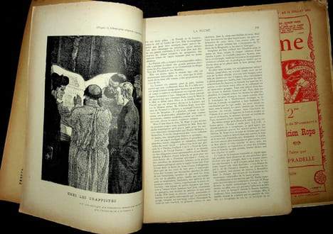 La Plume - n°172 à 179 (8 numéros) du 15 juin au 1er octobre 1896 - Ensemble des 8 fascicules consacrés à Félicien Rops.. [Revue La Plume, Collectif ...