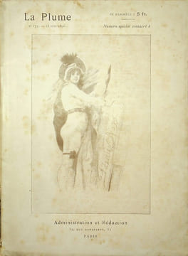n°172 du 15 juin 1896 - Ensemble des 8 fascicules consacrés à Félicien Rops réunis en un volume.. [Revue La Plume, Collectif dont] Félicien Rops, ...