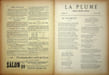 La Plume - n&deg;176 du 15 ao&ucirc;t 1896.. [Revue La Plume, Collectif dont] Adolphe Rett&eacute;, L&eacute;on Durocher, Leconte de Lisle, Achille Segard, etc., 