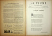 La Plume - n&deg;177 du 1er septembre 1896.. [Revue La Plume, Collectif dont] Ernest Raynaud, Louis de Saint Jacques, Edouard Machefer, Lucien Besnard, ...