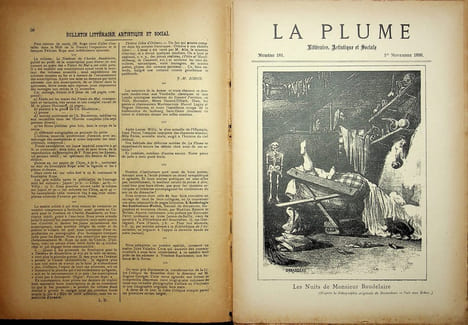  La Plume - n°181 du 1er novembre 1896.. [Revue La Plume, Collectif dont] Paul Bouze, Paul Redonnel, Charles-Louis Philippe, Paul Fournier, Ernest ...