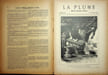  La Plume - n&deg;181 du 1er novembre 1896.. [Revue La Plume, Collectif dont] Paul Bouze, Paul Redonnel, Charles-Louis Philippe, Pal Fournier, Ernest ...