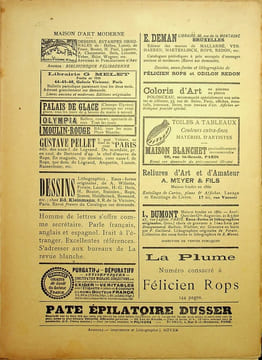 La Plume - n°181 du 1er novembre 1896.. [Revue La Plume, Collectif dont] Paul Bouze, Paul Redonnel, Charles-Louis Philippe, Paul Fournier, Ernest ...