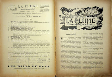 La Plume - n°188 du 15 février 1897 - numéro exceptionnel consacré au maître-peintre Jules Valadon.. [Revue La Plume, Collectif dont] François Coppée, ...