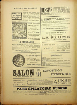 La Plume - n°188 du 15 février 1897 - numéro exceptionnel consacré au maître-peintre Jules Valadon.. [Revue La Plume, Collectif dont] François Coppée, ...