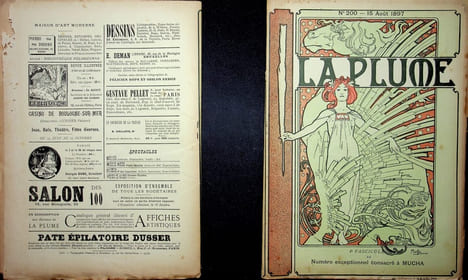  La Plume - n°197 à 202 (du 1er juillet 1897 au 15 septembre 1897).. [Revue La Plume, Collectif dont] Alphonse Mucha, etc.,